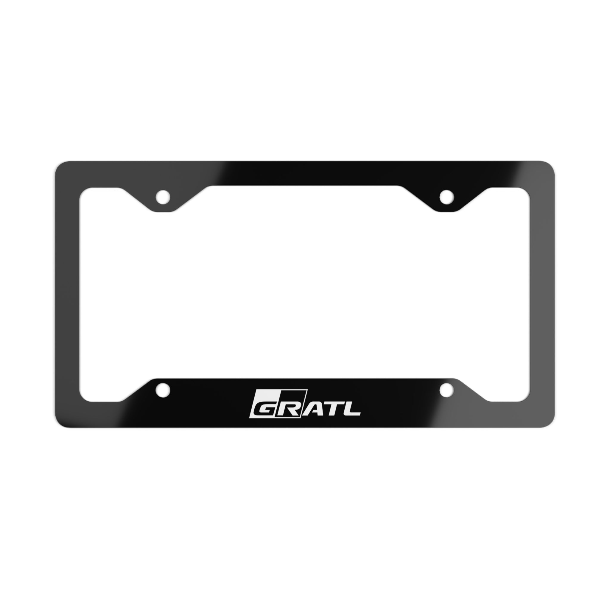 Black Stainless Steel License Plate Cover