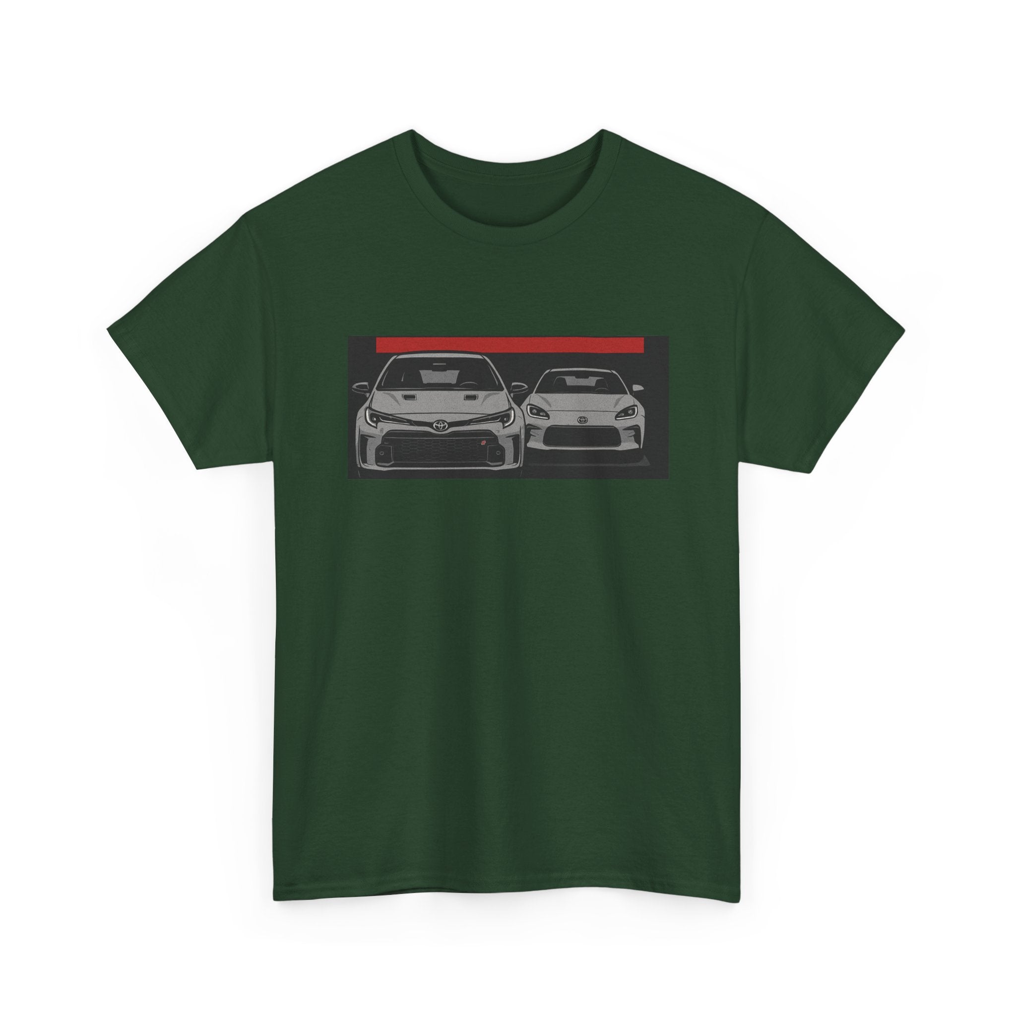 Car Frontline Tee — Minimal Sports Car Graphic T-Shirt