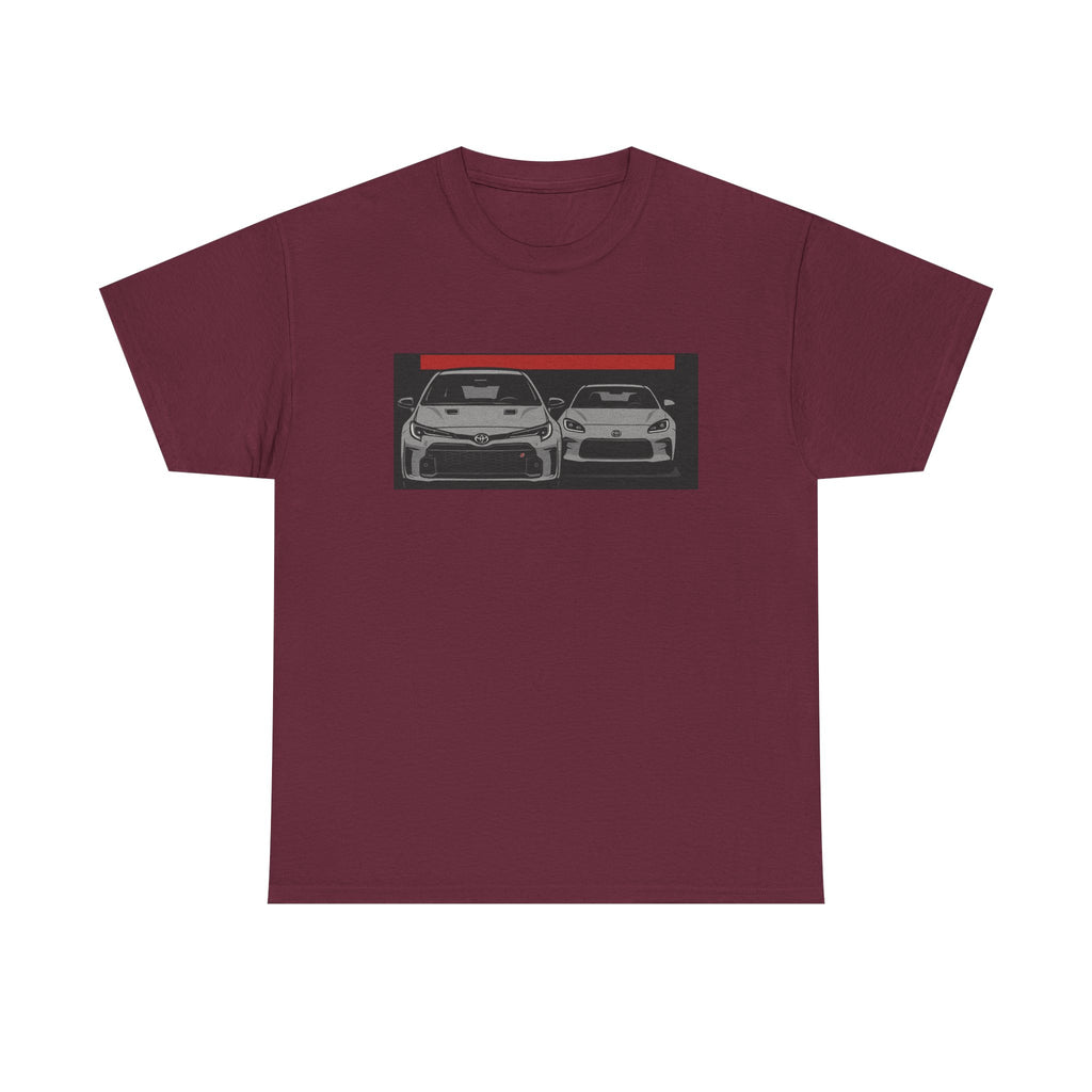 Car Frontline Tee — Minimal Sports Car Graphic T-Shirt