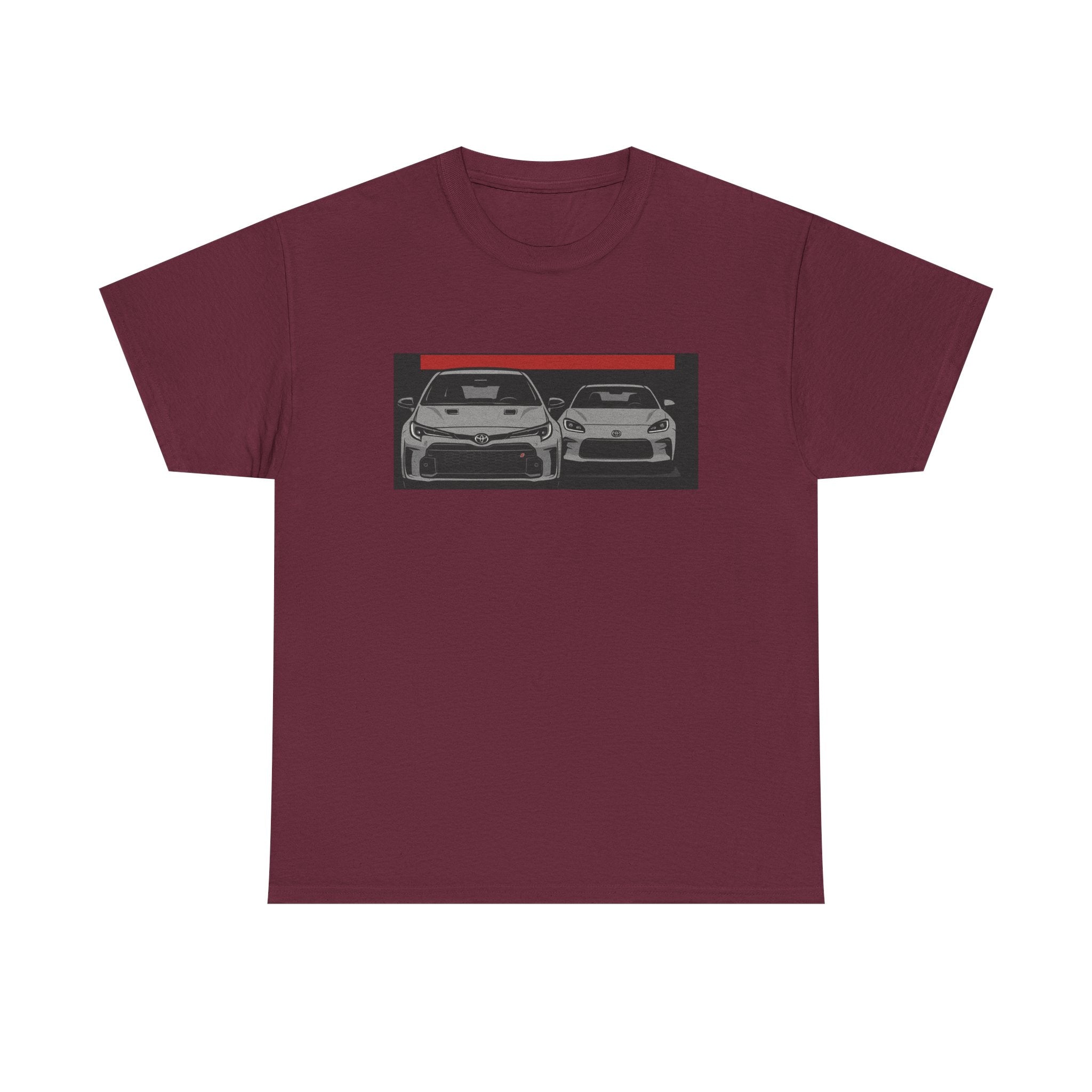 Car Frontline Tee — Minimal Sports Car Graphic T-Shirt
