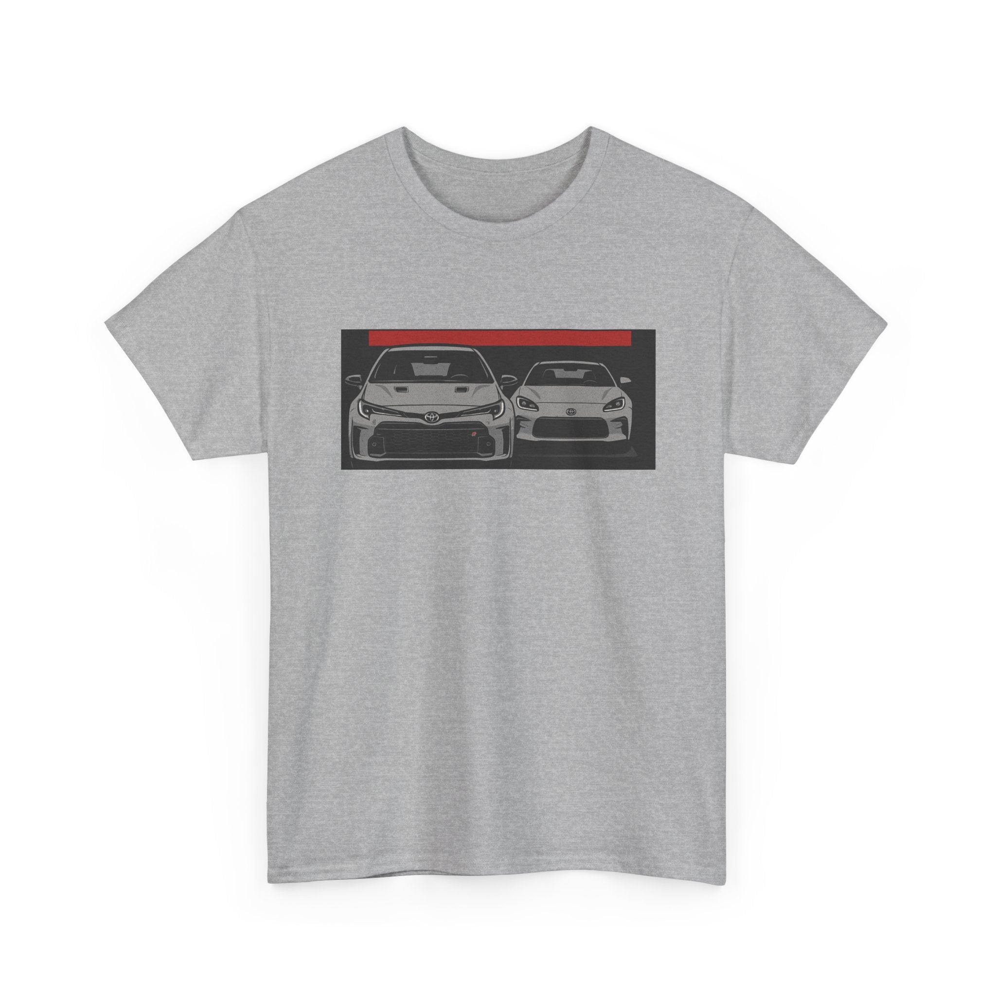 Car Frontline Tee — Minimal Sports Car Graphic T-Shirt