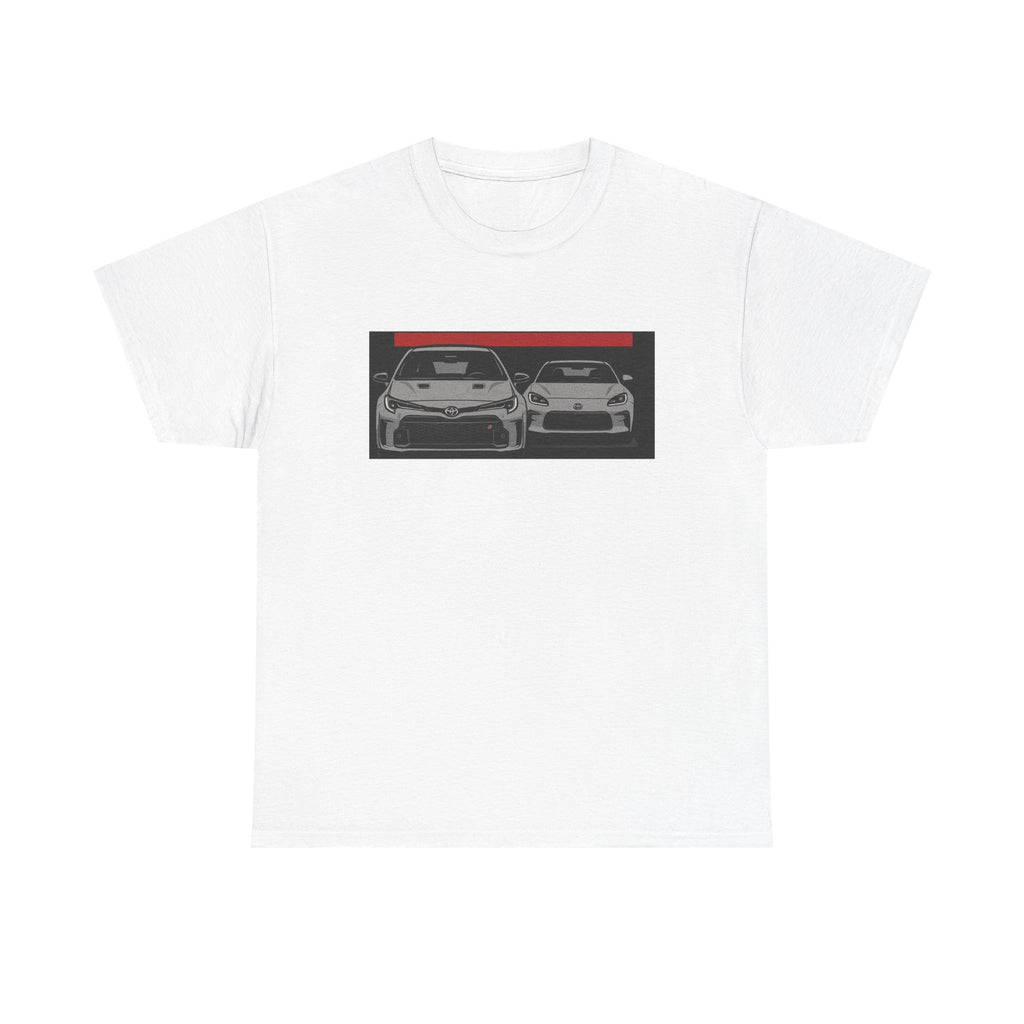 Car Frontline Tee — Minimal Sports Car Graphic T-Shirt
