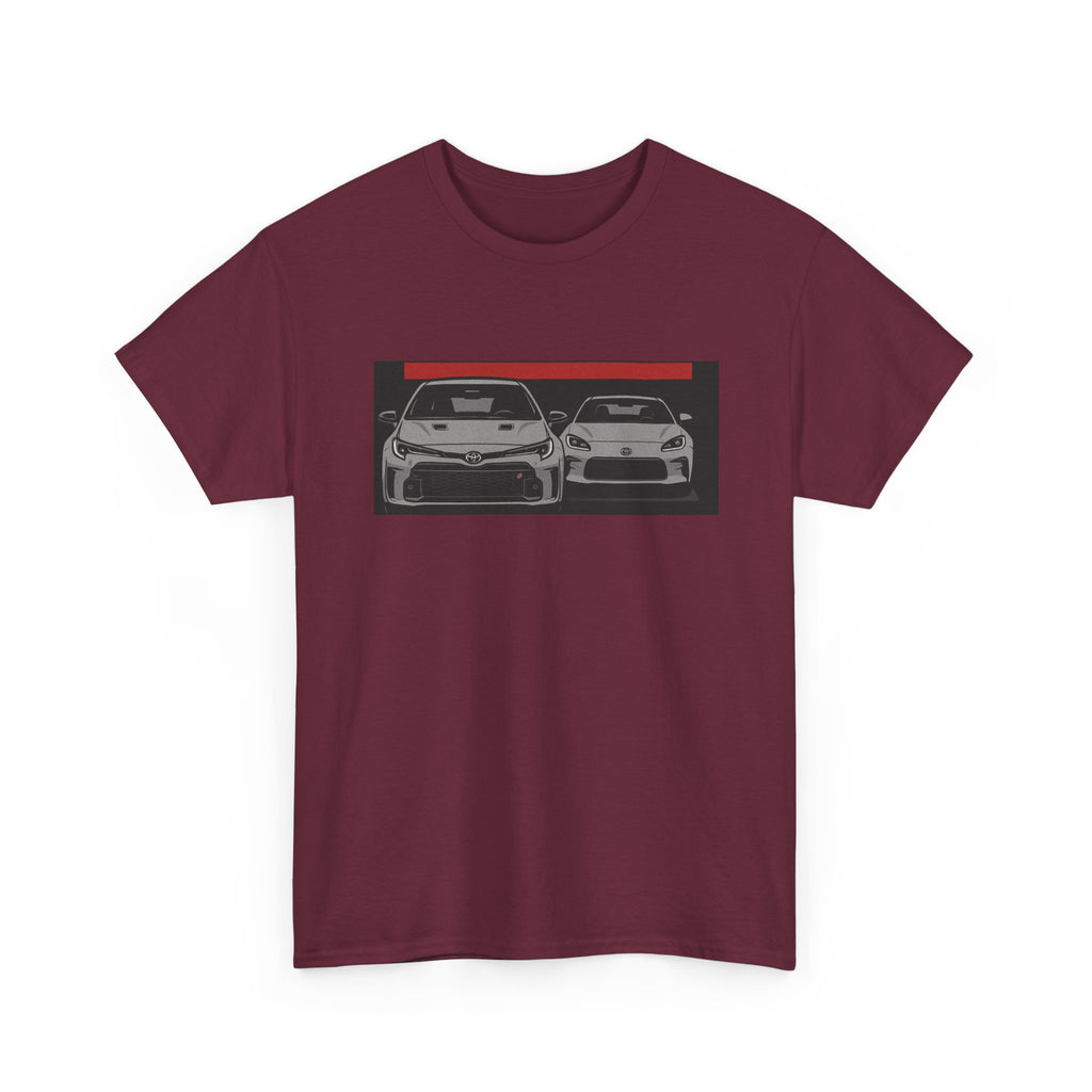 Car Frontline Tee — Minimal Sports Car Graphic T-Shirt