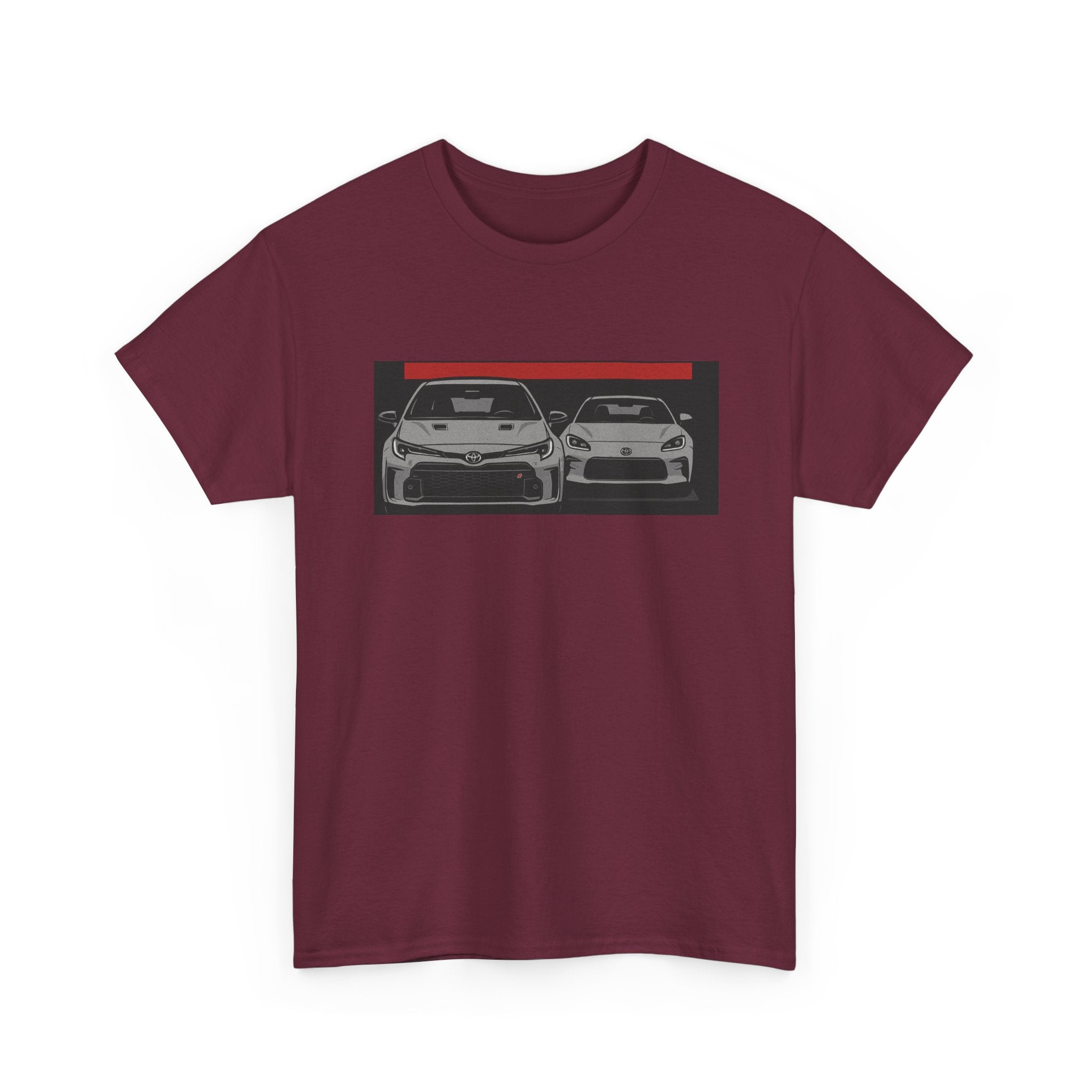 Car Frontline Tee — Minimal Sports Car Graphic T-Shirt