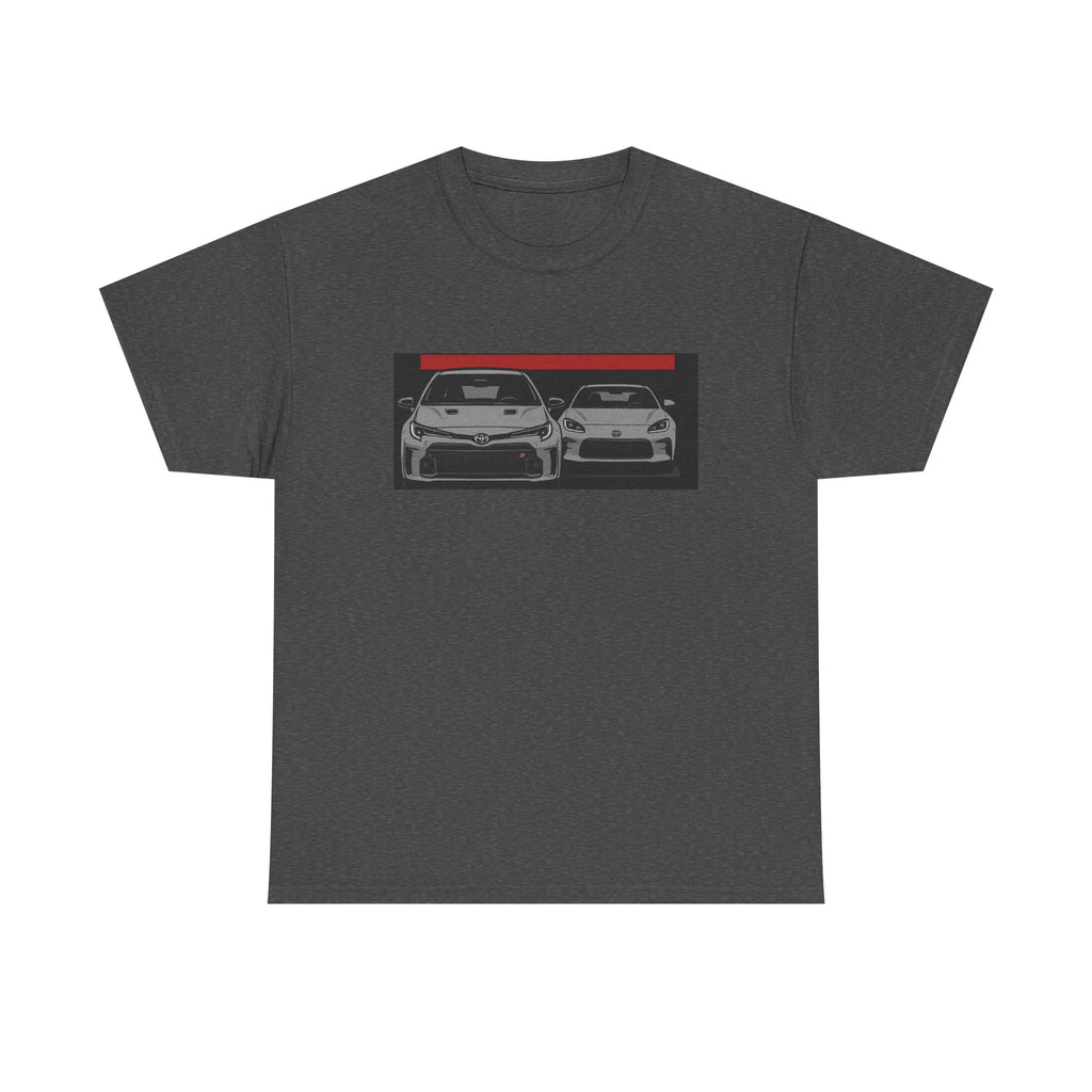 Car Frontline Tee — Minimal Sports Car Graphic T-Shirt