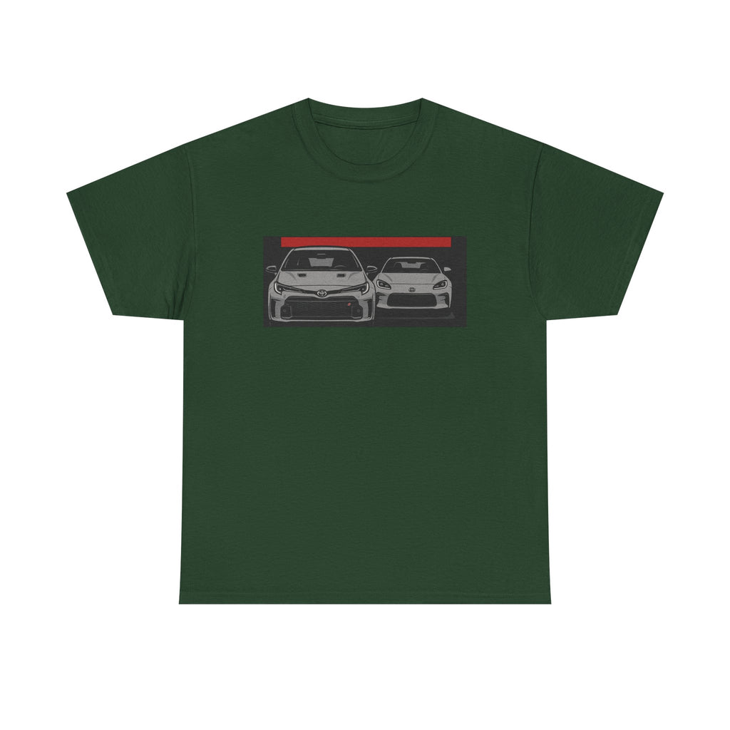 Car Frontline Tee — Minimal Sports Car Graphic T-Shirt