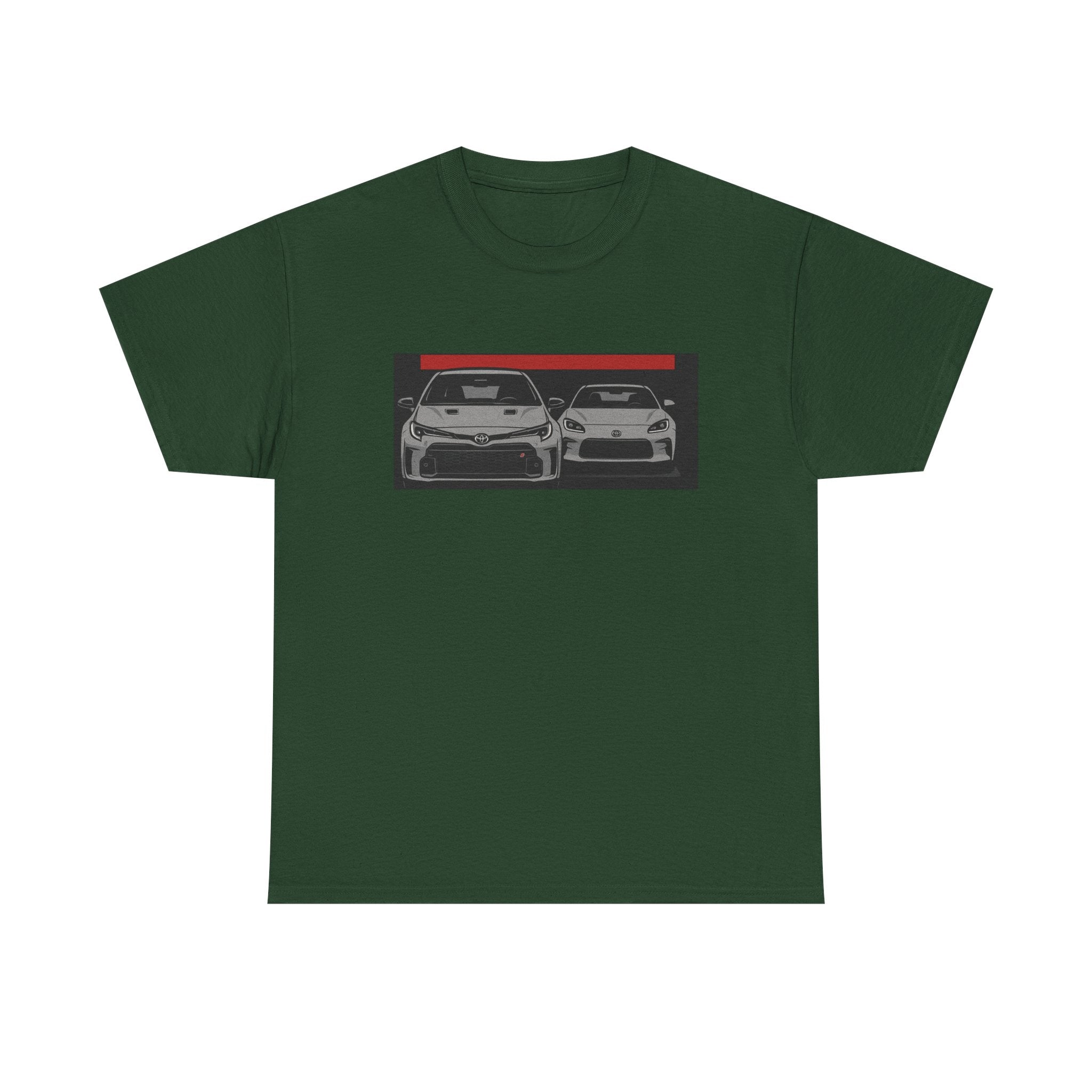 Car Frontline Tee — Minimal Sports Car Graphic T-Shirt