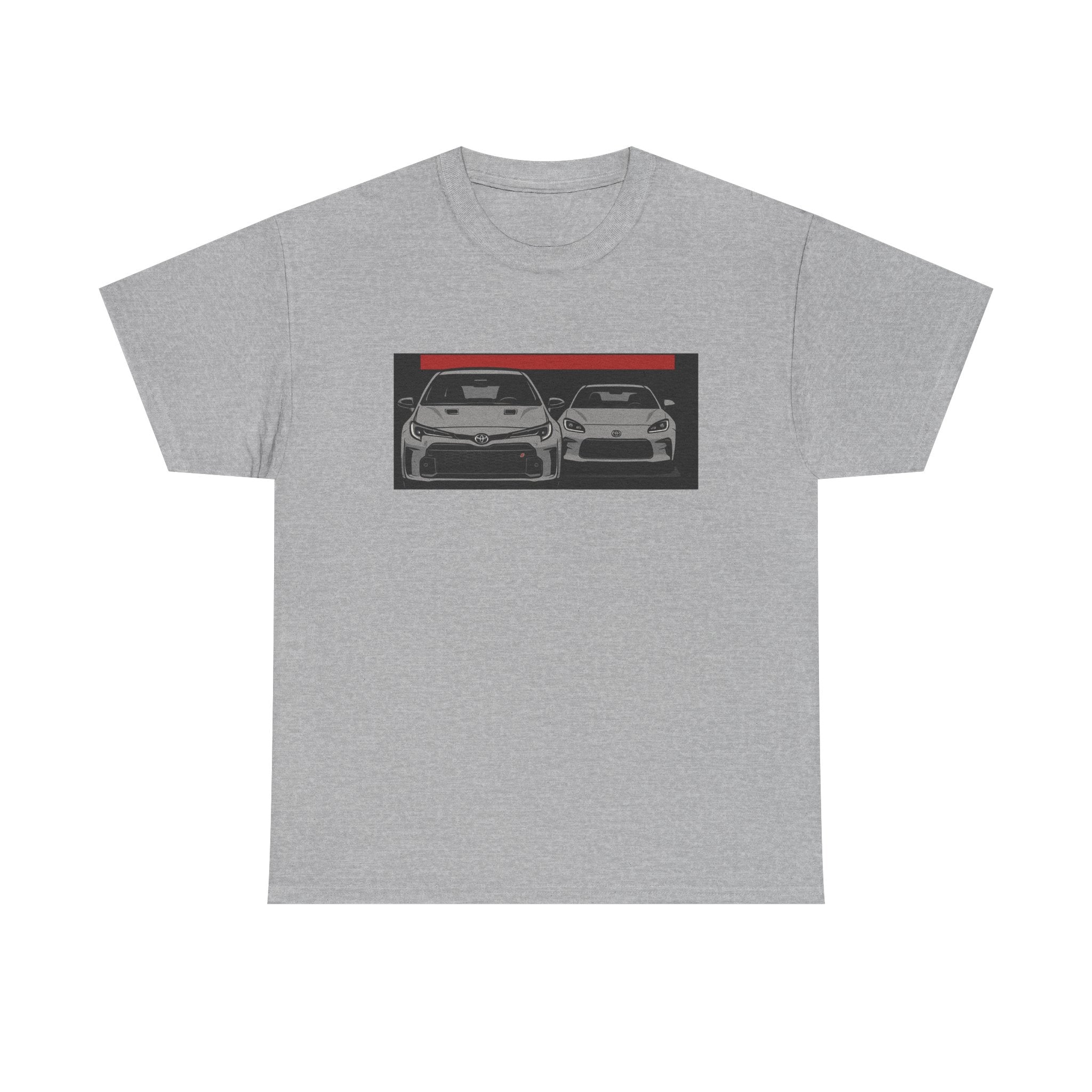 Car Frontline Tee — Minimal Sports Car Graphic T-Shirt